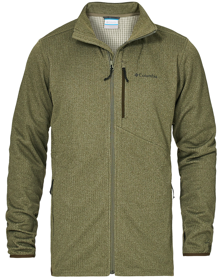 Heren | Truien | Columbia | Park View Full Zip Fleece Stone Green Heather