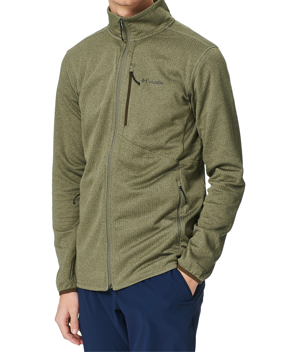 Heren | Truien | Columbia | Park View Full Zip Fleece Stone Green Heather