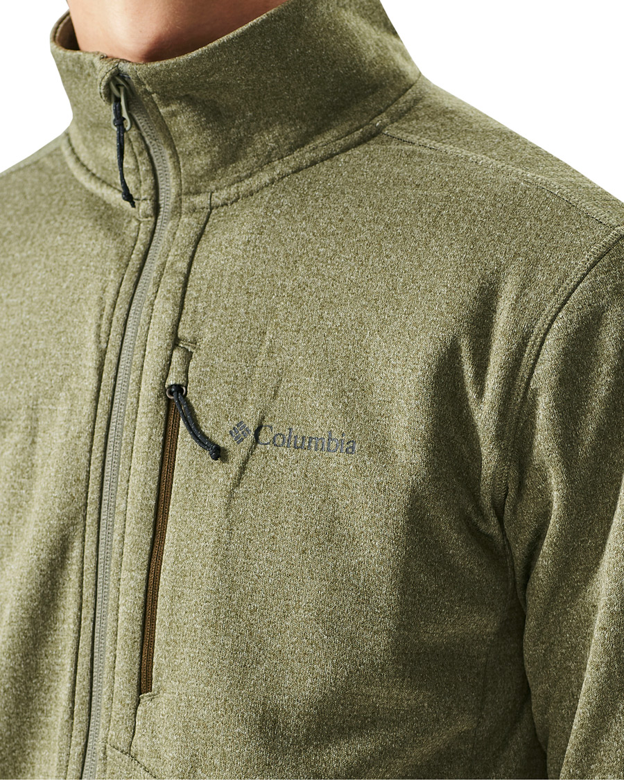 Heren | Truien | Columbia | Park View Full Zip Fleece Stone Green Heather