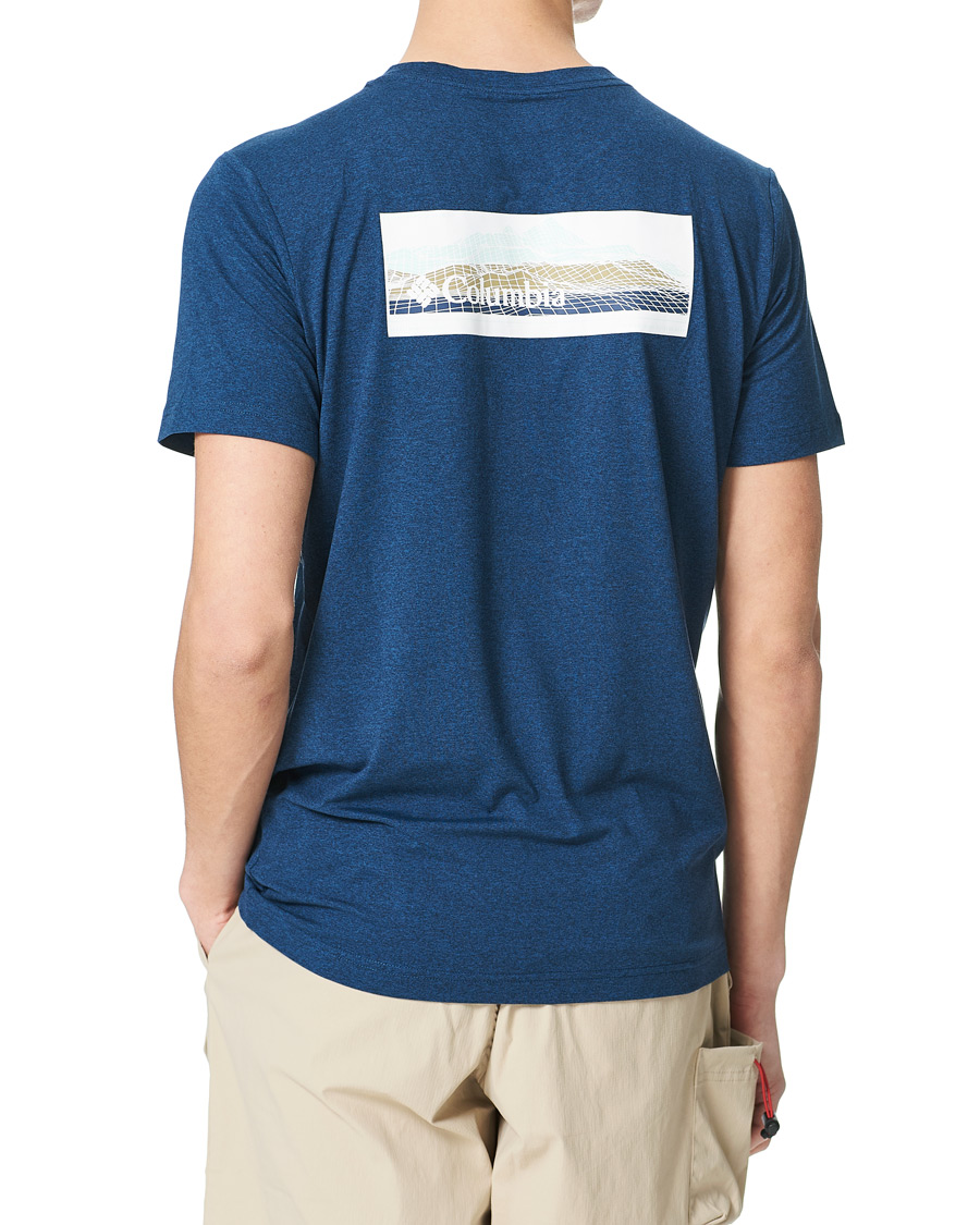 Heren | T-shirts | Columbia | Tech Trail Graphic Tee Collegiate Navy
