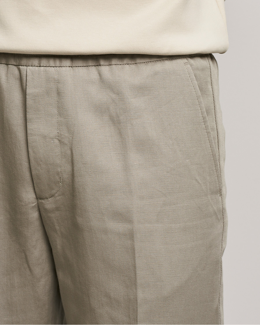Heren | Broeken | Filippa K | Terry Linen Trousers Light Taupe