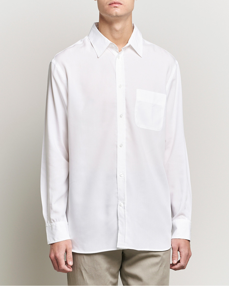 Heren | Overhemden | Filippa K | Noel Tencel Shirt White