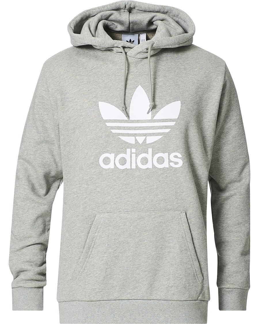 Heren | Truien | adidas Originals | Trefoil Hoodie Grey Melange