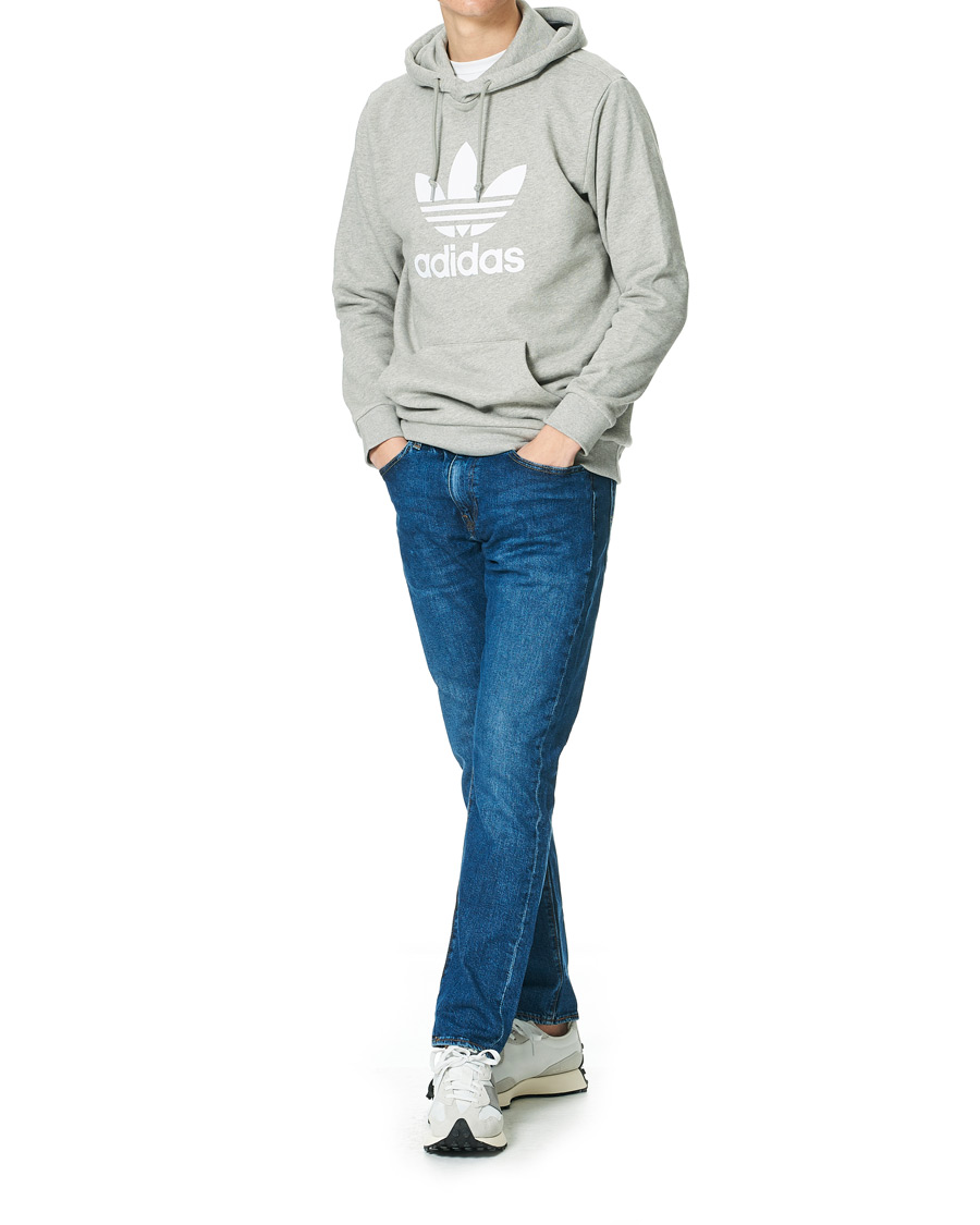 Heren | Truien | adidas Originals | Trefoil Hoodie Grey Melange