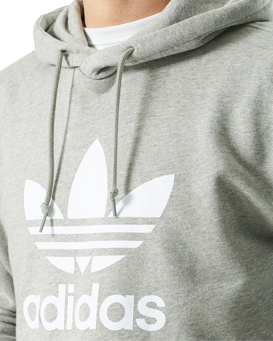 Heren | Truien | adidas Originals | Trefoil Hoodie Grey Melange