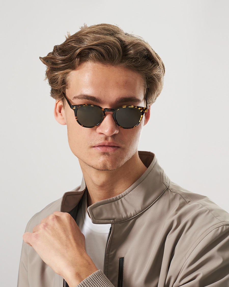 Heren | Accessoires | Garrett Leight | Clement Sunglasses Tuscan Tortoise/Pure