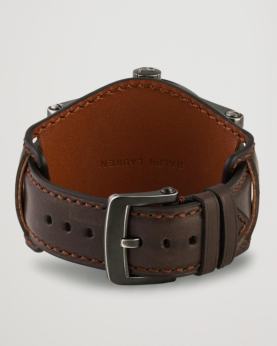 Heren | Polo Ralph Lauren 45mm Safari Chronometer Black Steel/Calf Strap | Polo Ralph Lauren | 45mm Safari Chronometer Black Steel/Calf Strap