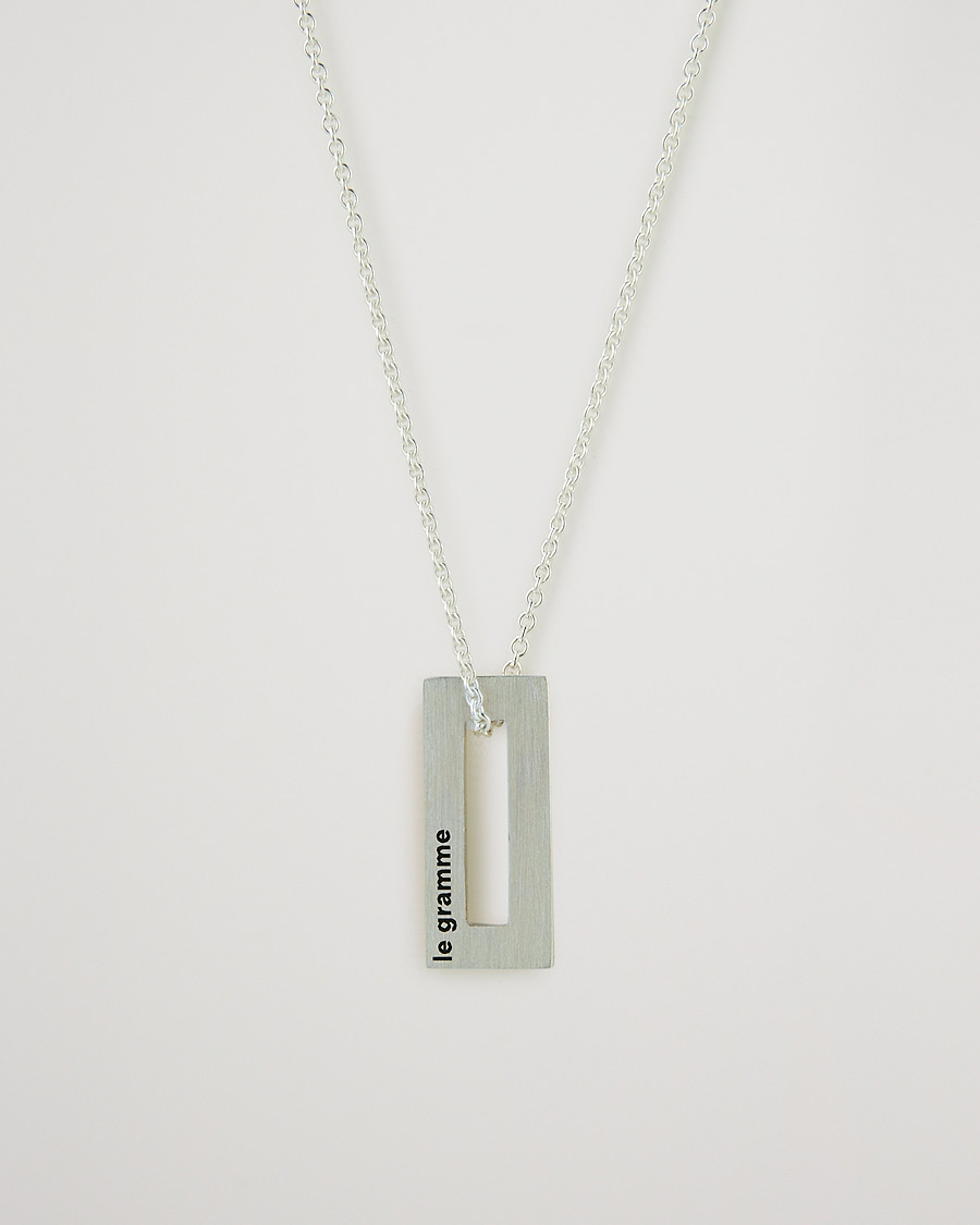 Heren | LE GRAMME Rectangular Necklace Le 1.5 Sterling Silver | LE GRAMME | Rectangular Necklace Le 1.5 Sterling Silver