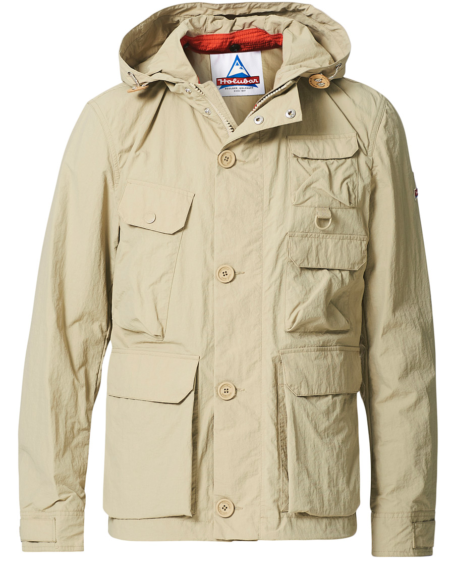 Heren | Jassen | Holubar | Eureka Nylon Hooded Field Jacket Beige