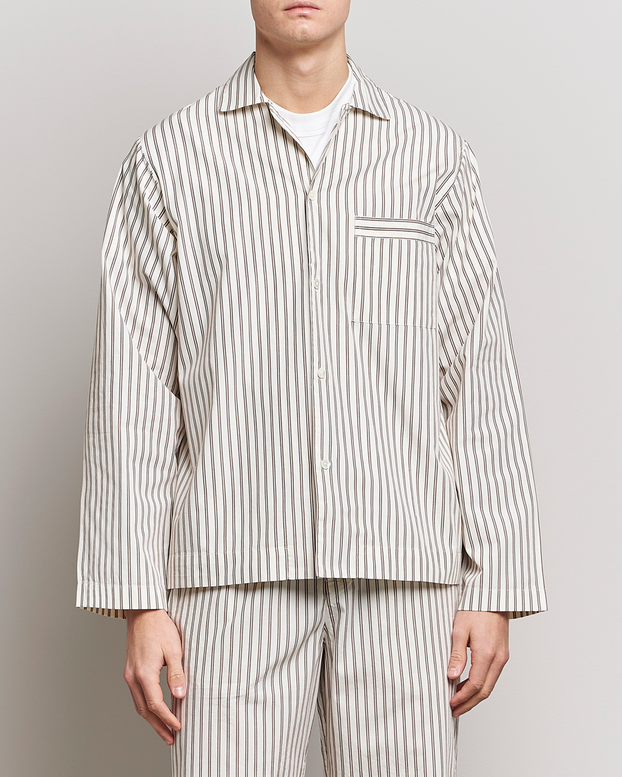 Heren | Lifestyle | Tekla | Poplin Pyjama Shirt Hopper Stripes