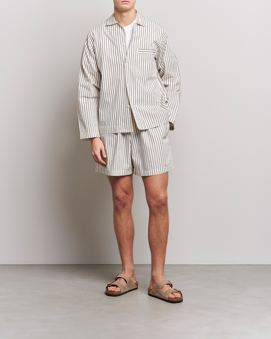 Heren | Tekla Poplin Pyjama Shorts Hopper Stripes | Tekla | Poplin Pyjama Shorts Hopper Stripes