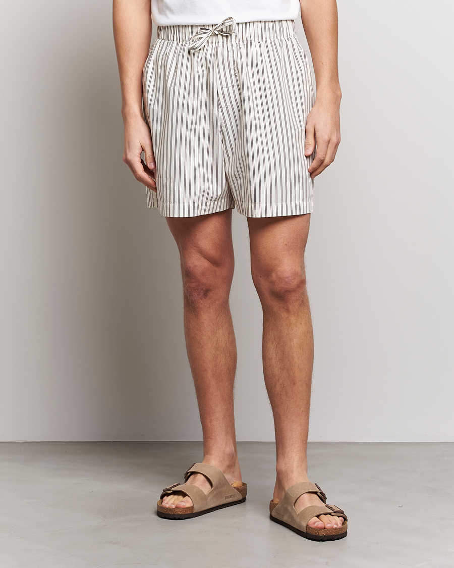 Heren | Tekla Poplin Pyjama Shorts Hopper Stripes | Tekla | Poplin Pyjama Shorts Hopper Stripes