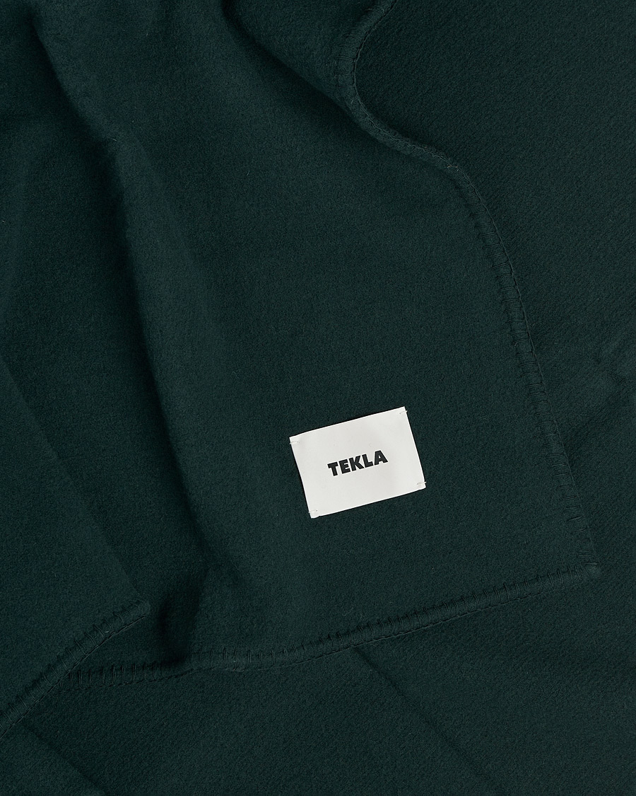 Heren |  | Tekla | Merino Wool Blanket Dark Green