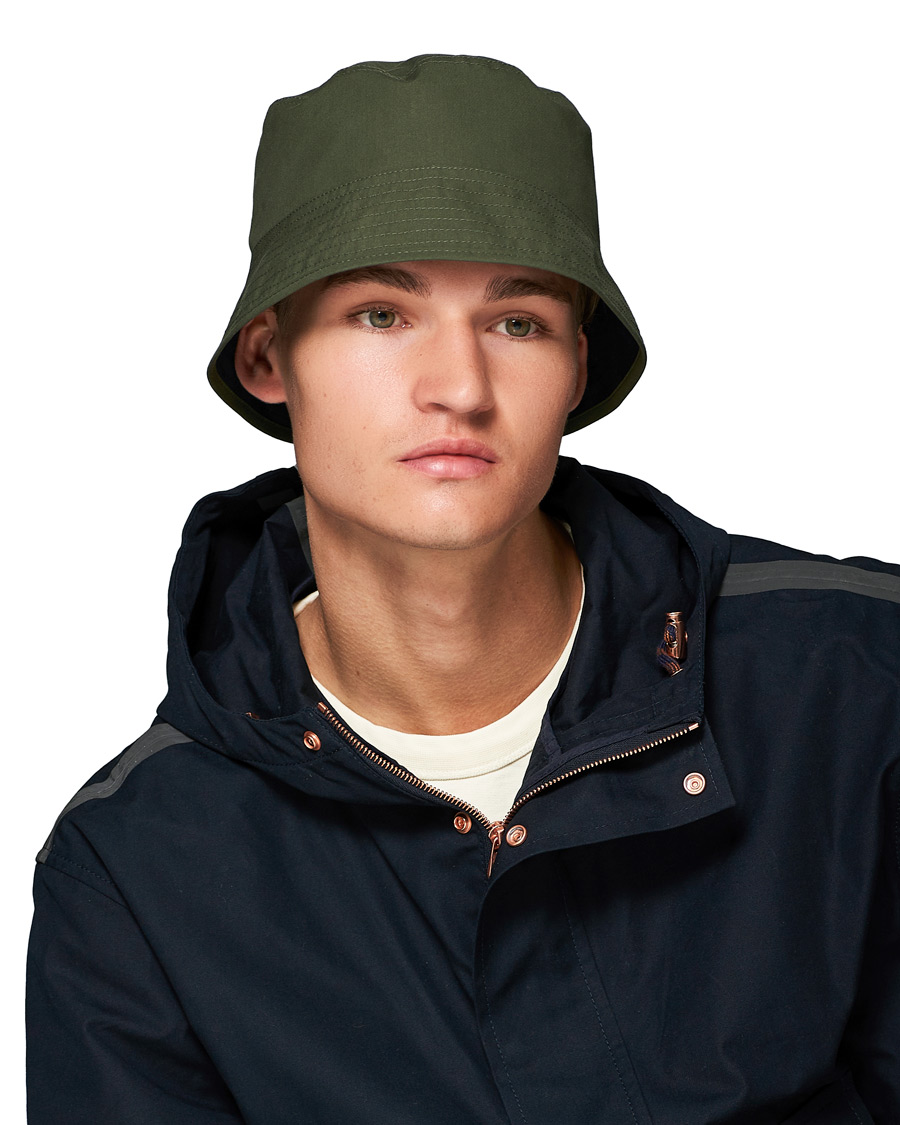 Heren | Private White V.C. Reversible Ventile Bucket Hat Olive | Private White V.C. | Reversible Ventile Bucket Hat Olive