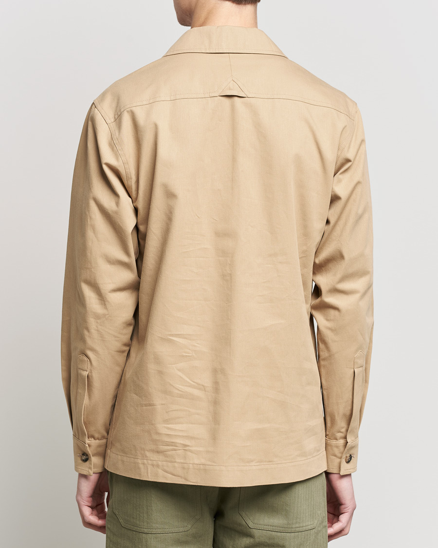 Heren | Overhemden | Private White V.C. | Half Zip Pullover Sand