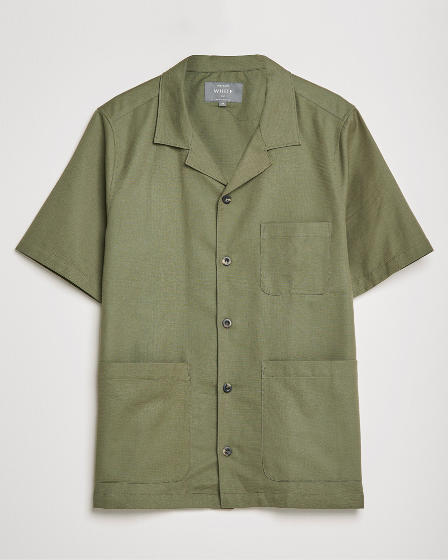 Heren | Overhemden | Private White V.C. | 3 Pocket Cruiser Shirt Olive