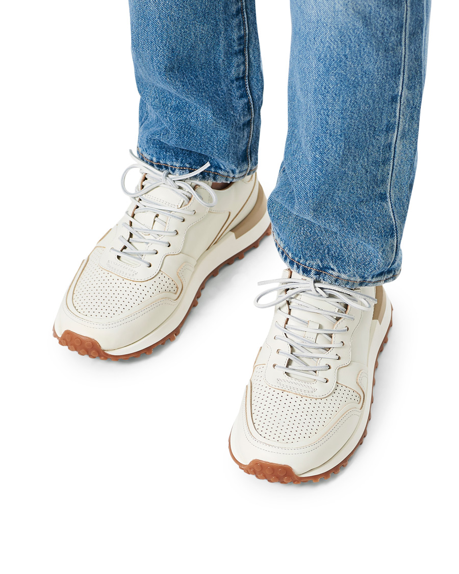 Heren | Buttero Futura Calf Leather Sneaker Off White | Buttero | Futura Calf Leather Sneaker Off White