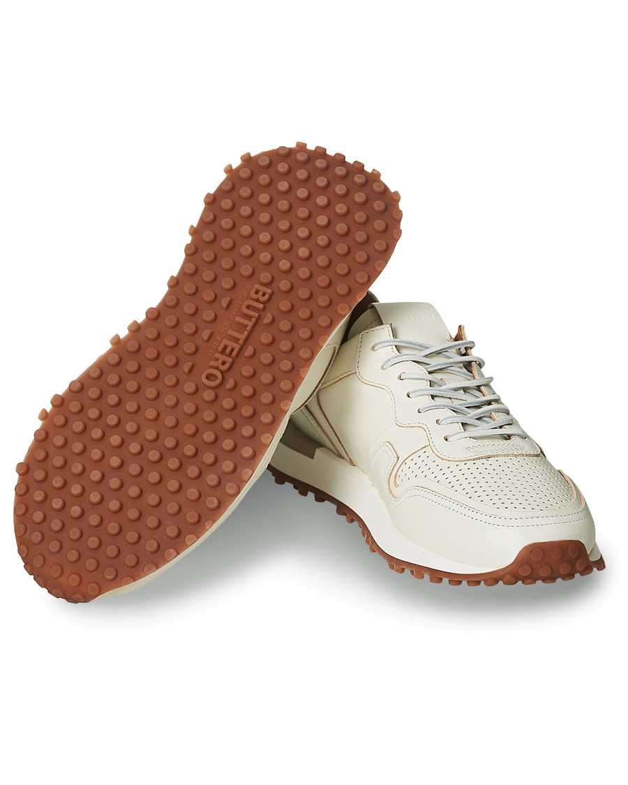 Heren | Buttero Futura Calf Leather Sneaker Off White | Buttero | Futura Calf Leather Sneaker Off White