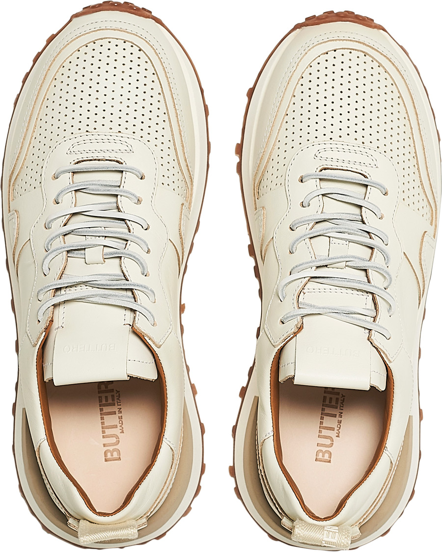 Heren | Buttero Futura Calf Leather Sneaker Off White | Buttero | Futura Calf Leather Sneaker Off White