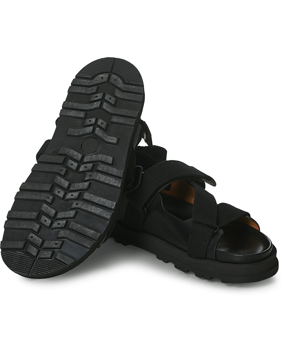 Heren | Buttero Pier Leather Sandal Black | Buttero | Pier Leather Sandal Black