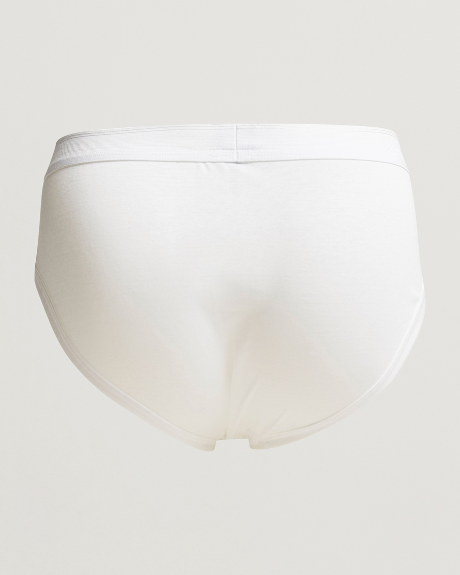 Heren | Ondergoed | Zimmerli of Switzerland | Mercerized Cotton Briefs White