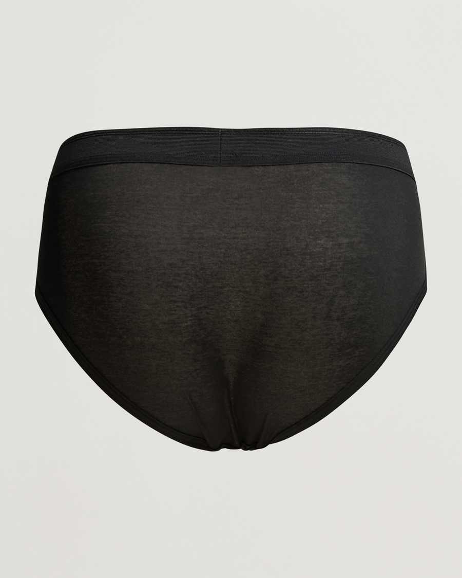 Heren | Ondergoed | Zimmerli of Switzerland | Mercerized Cotton Briefs Black