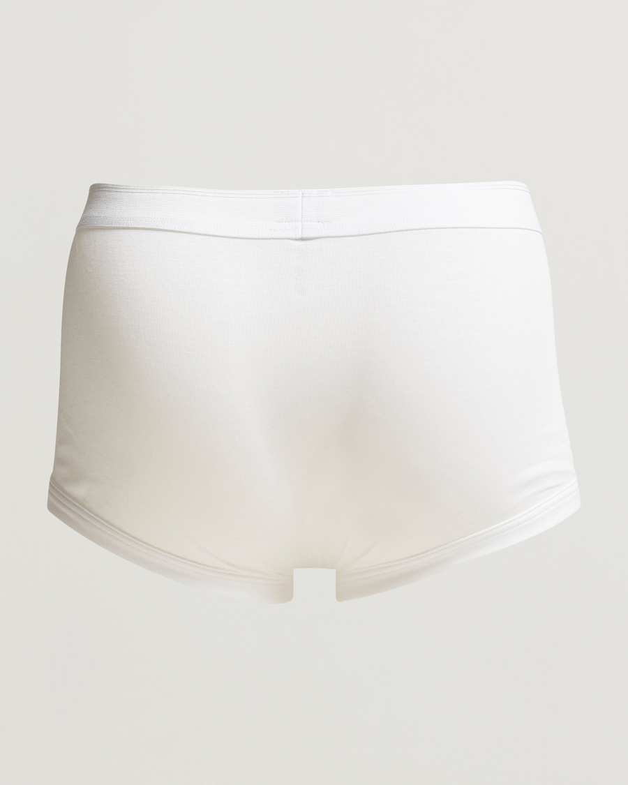 Men |  | Zimmerli of Switzerland | Mercerized Cotton Boxer Briefs White