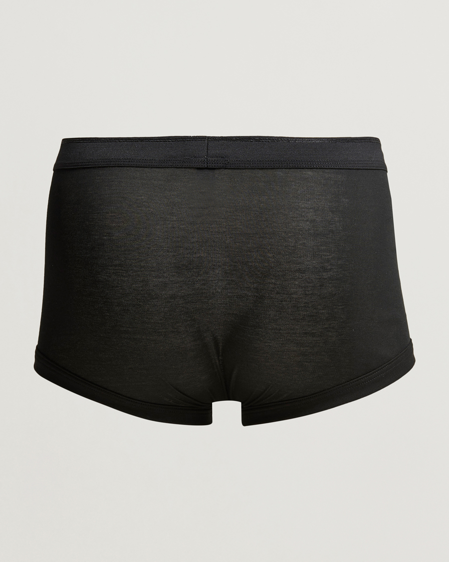 Heren | Boxershorts | Zimmerli of Switzerland | Mercerized Cotton Boxer Briefs Black