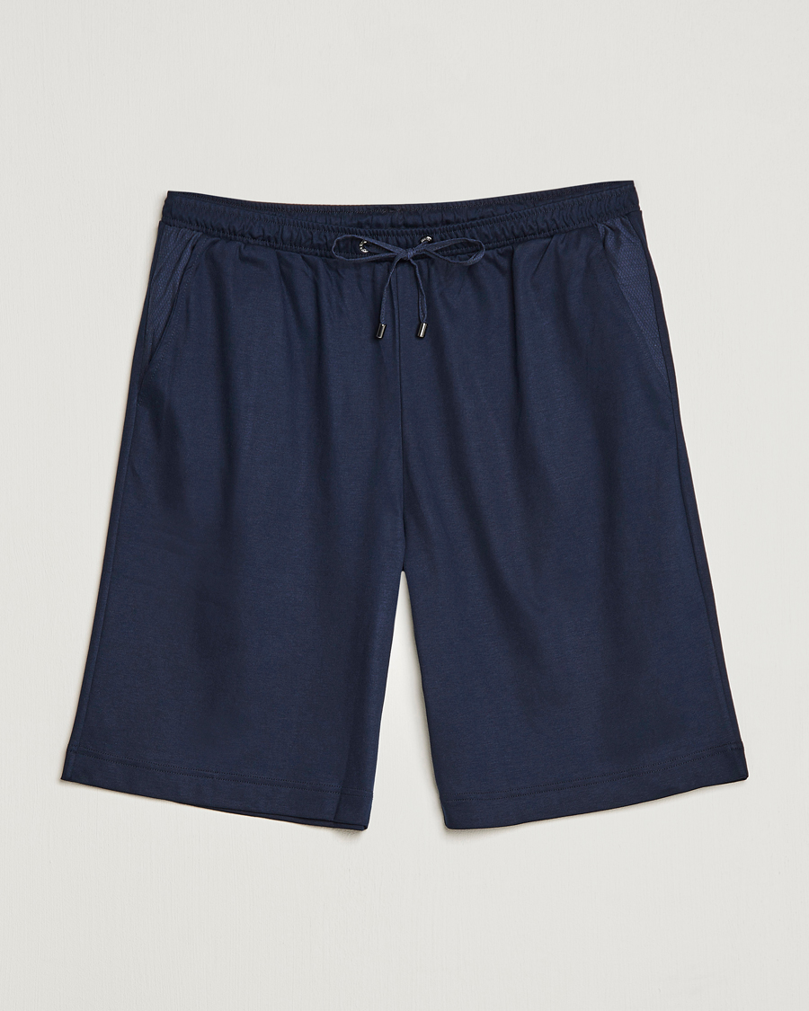 Heren | Pyjama's en gewaden | Zimmerli of Switzerland | Cotton/Modal Loungewear Shorts Midnight