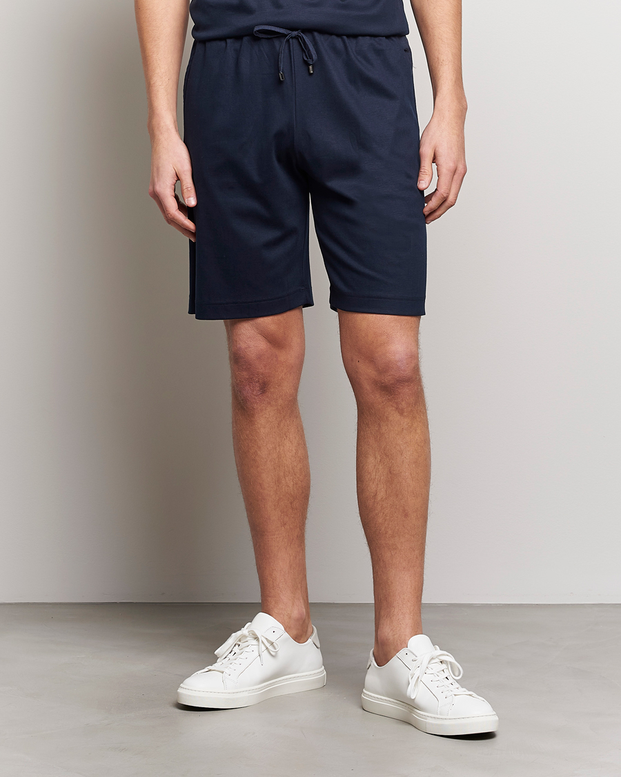 Heren | Pyjama's en gewaden | Zimmerli of Switzerland | Cotton/Modal Loungewear Shorts Midnight