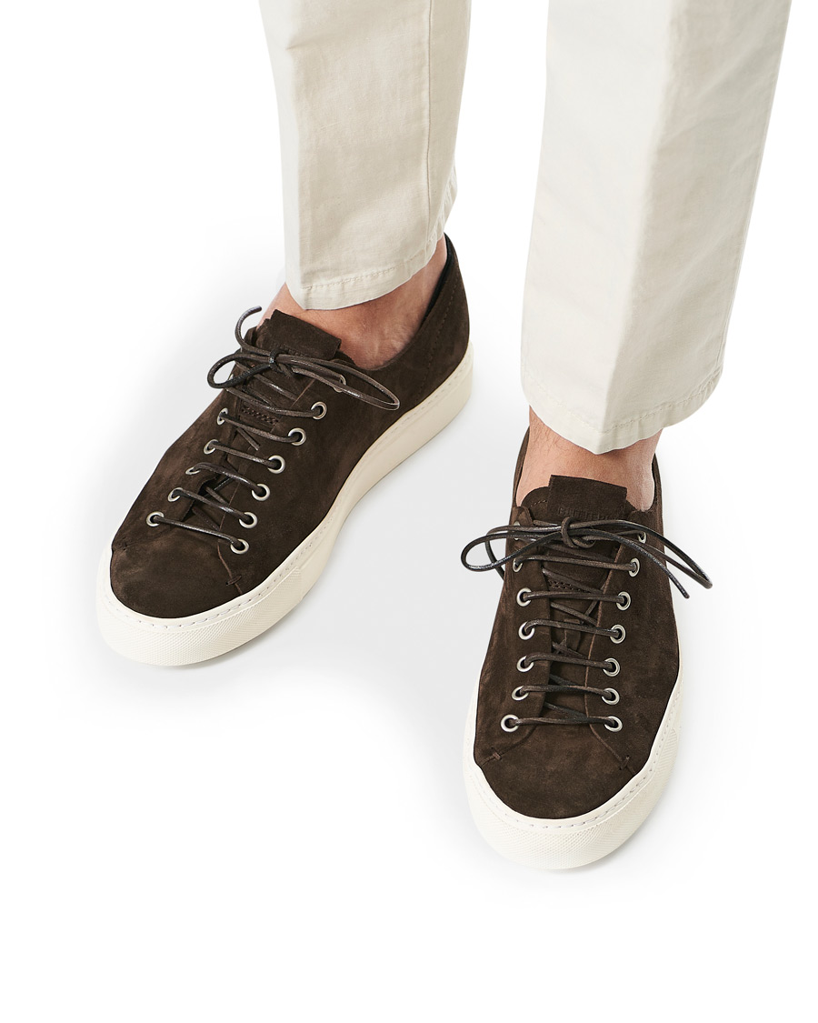 Heren | Buttero Suede Sneaker Dark Brown | Buttero | Suede Sneaker Dark Brown