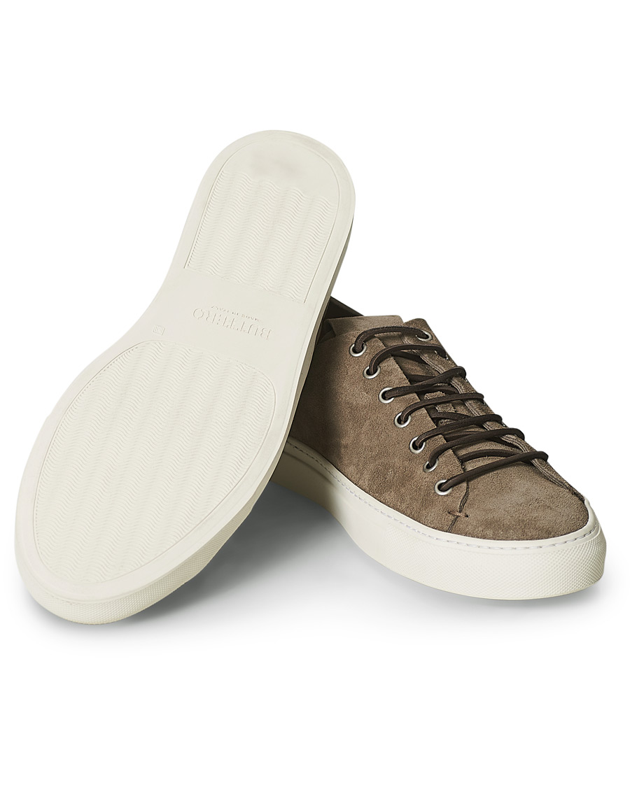 Heren | Buttero Suede Sneaker Taupe | Buttero | Suede Sneaker Taupe