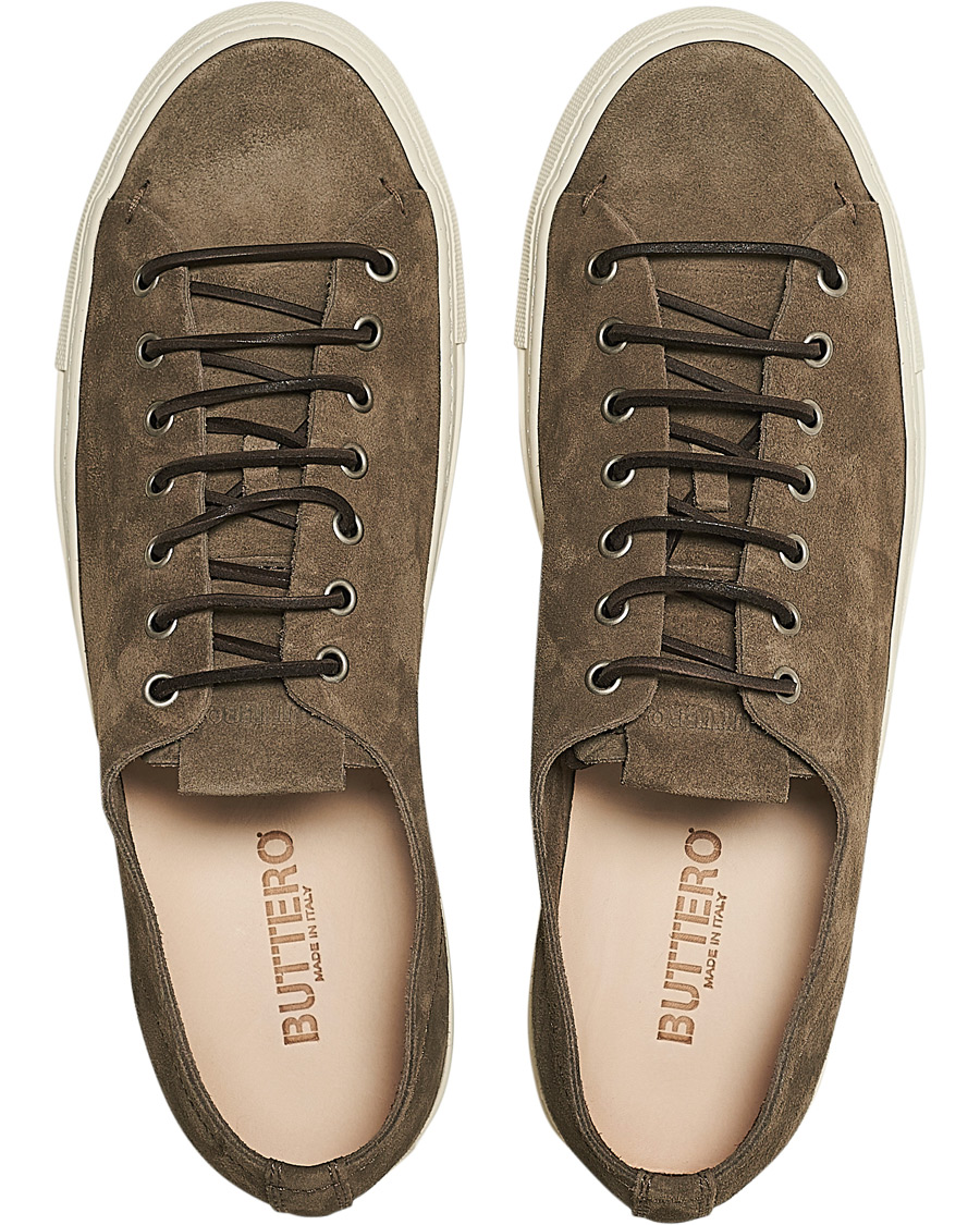 Heren | Buttero Suede Sneaker Taupe | Buttero | Suede Sneaker Taupe