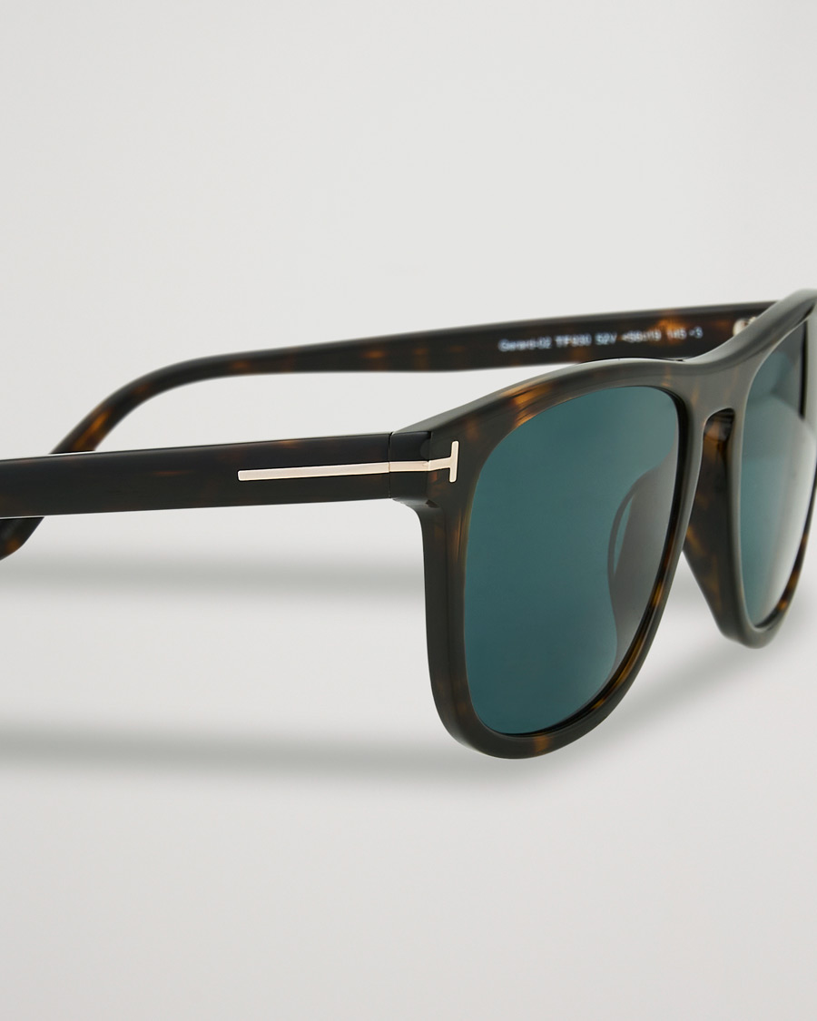 Heren | Tom Ford Gerard Sunglasses Dark Havana/Blue | Tom Ford | Gerard Sunglasses Dark Havana/Blue