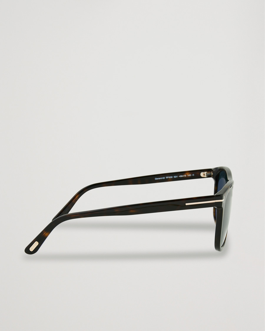 Heren | Tom Ford Gerard Sunglasses Dark Havana/Blue | Tom Ford | Gerard Sunglasses Dark Havana/Blue