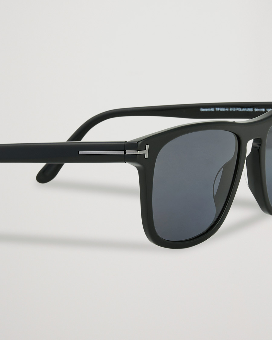 Heren | Zonnebrillen | Tom Ford | Gerard Polarized Sunglasses Shiny Black/Smoke