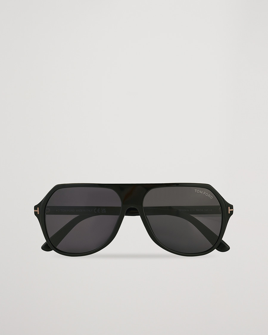 Heren | Tom Ford Hayes Sunglasses Shiny Black/Smoke | Tom Ford | Hayes Sunglasses Shiny Black/Smoke
