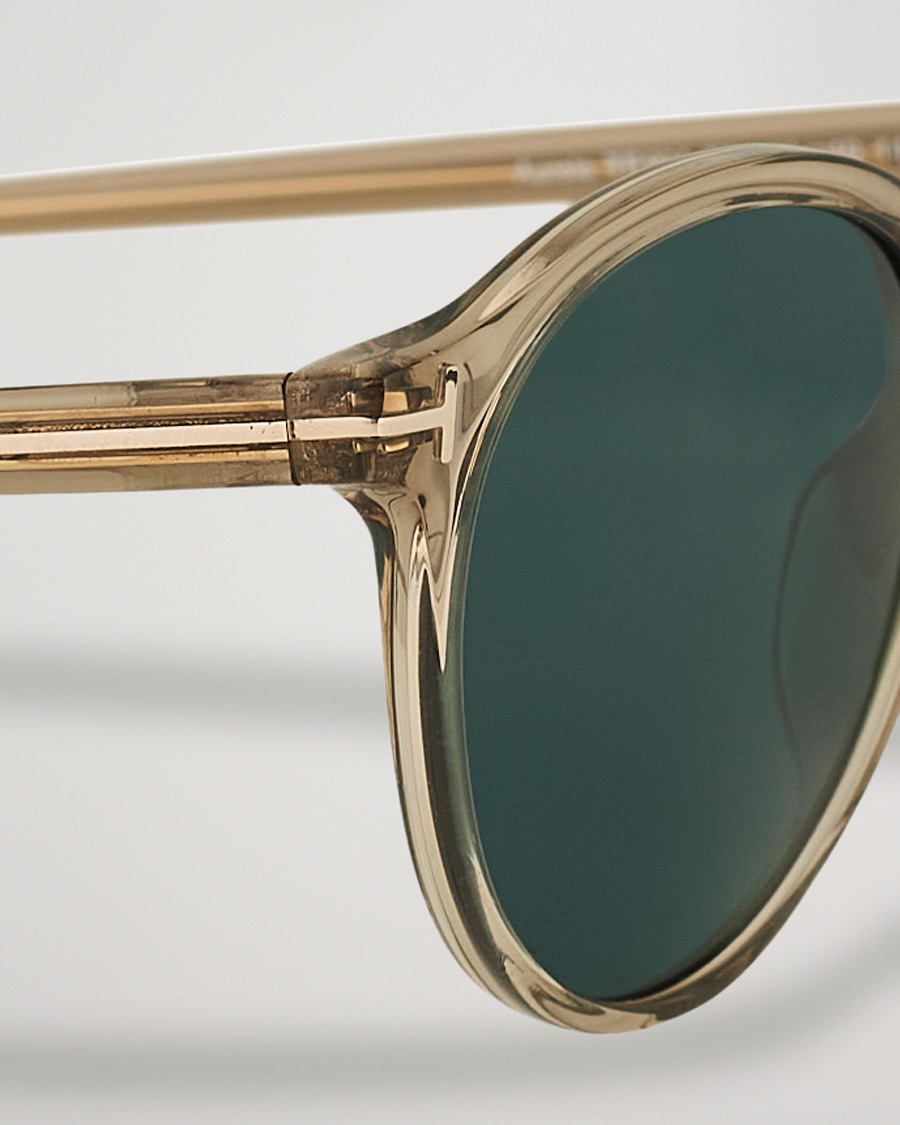 Heren | Zonnebrillen | Tom Ford | Aurele Sunglasses Shiny Beige/Blue