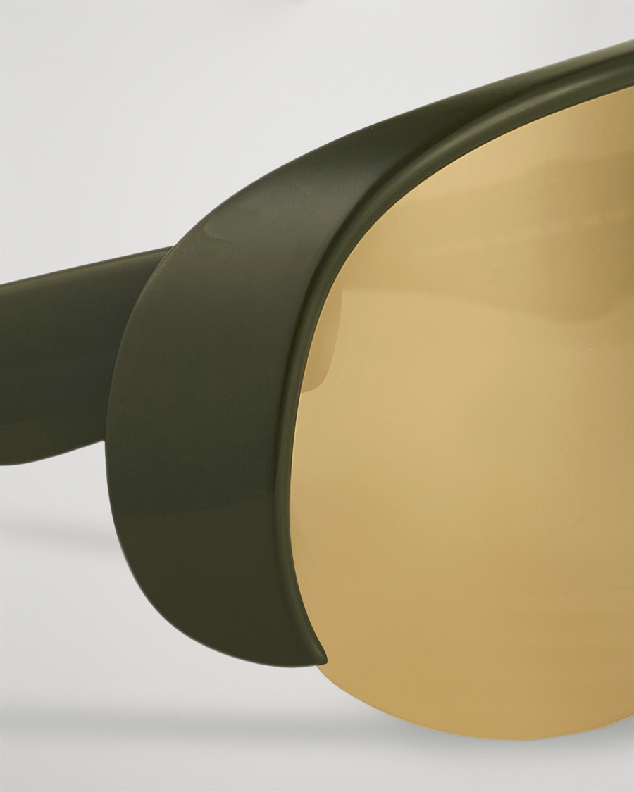Heren | Moncler Lunettes Phantom Sunglasses Shiny Dark Green/Brown | Moncler Lunettes | Phantom Sunglasses Shiny Dark Green/Brown