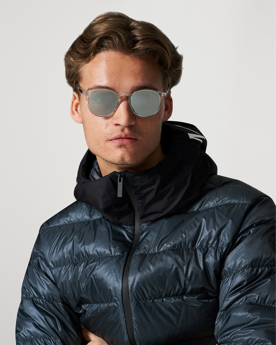 Heren | Moncler | Moncler Lunettes | Violle Polarized Sunglasses Crystal/Green Mirror