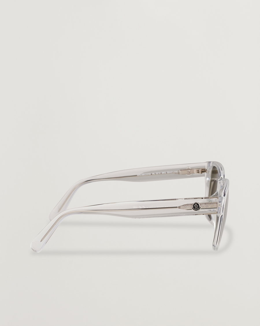 Heren | Moncler Lunettes Arcsecond Sunglasses Crystal/Green Mirror | Moncler Lunettes | Arcsecond Sunglasses Crystal/Green Mirror
