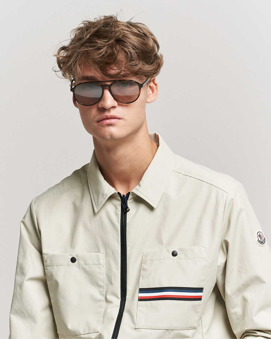 Heren | Moncler Lunettes ML0228 Sunglasses Dark Havana/Roviex | Moncler Lunettes | ML0228 Sunglasses Dark Havana/Roviex