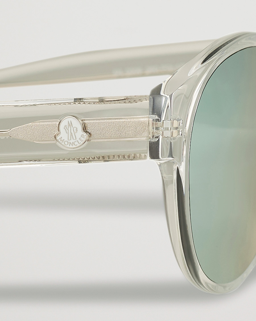 Heren | Moncler Lunettes ML0209 Polarized Sunglasses Crystal/Smoke | Moncler Lunettes | ML0209 Polarized Sunglasses Crystal/Smoke