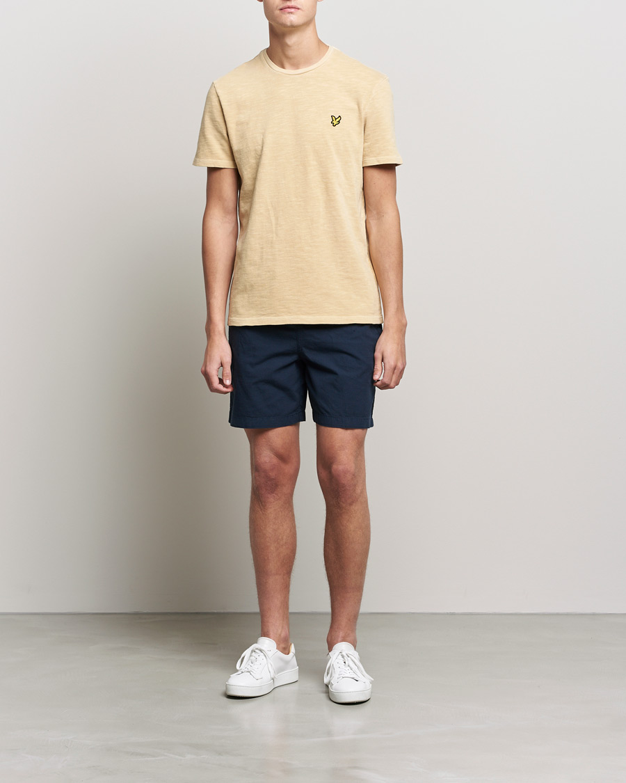 Heren | T-shirts | Lyle & Scott | Cotton Slub T-shirt Gold Haze