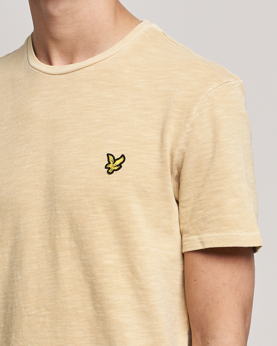 Heren | T-shirts | Lyle & Scott | Cotton Slub T-shirt Gold Haze