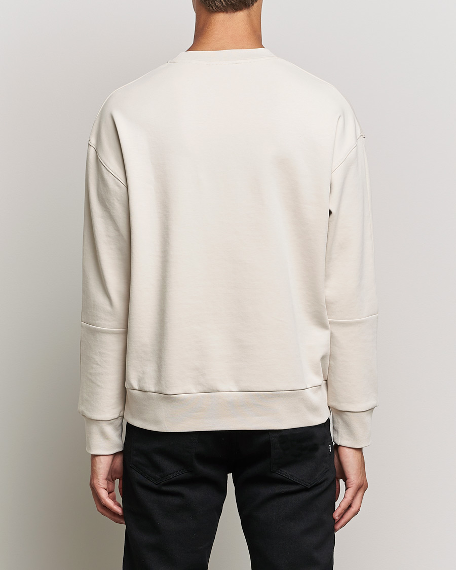 Heren | Truien | Calvin Klein | Debossed Logo Crew Neck Sweatshirt Stony Beige