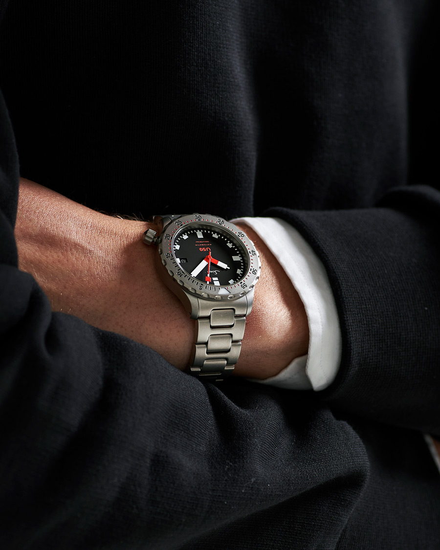 Heren | Fine watches | Sinn | U50 Diving Watch 41mm Black Dial