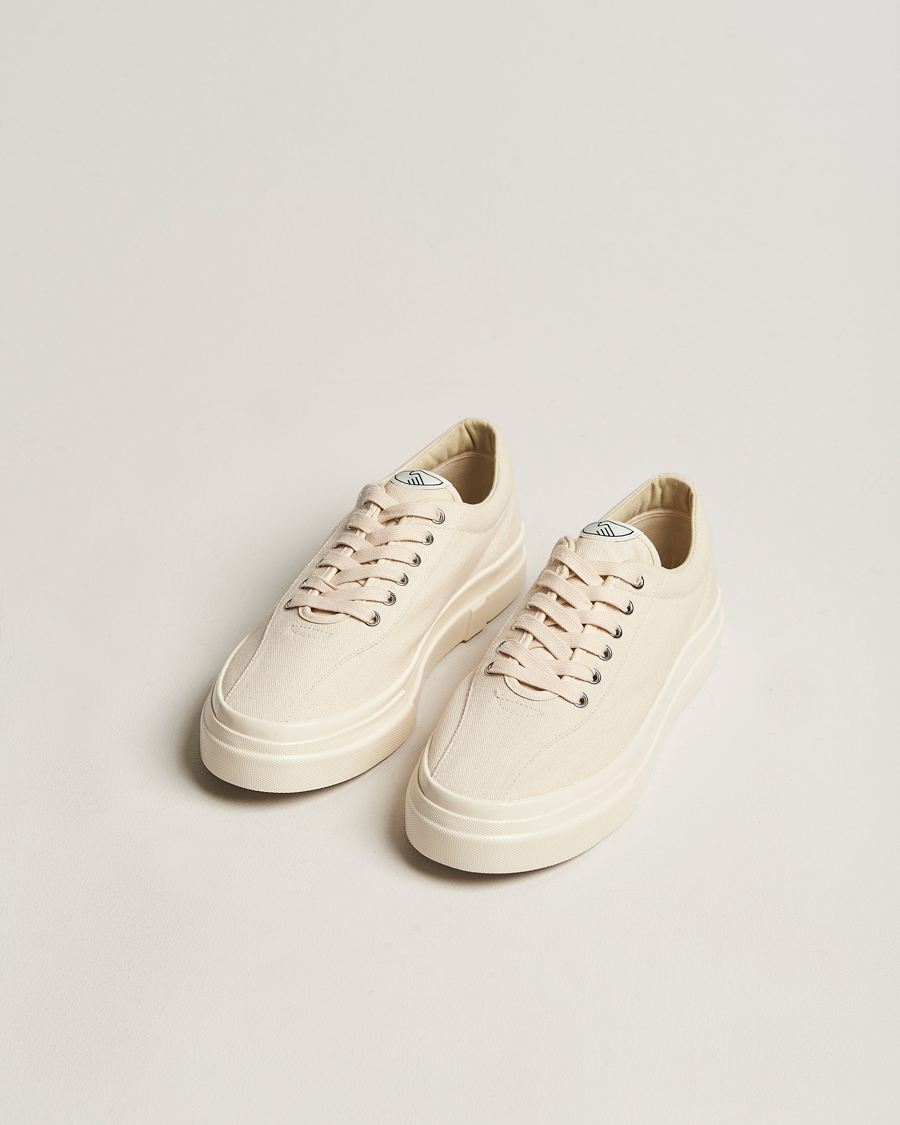 Heren | Schoenen | Stepney Workers Club | Dellow Canvas Sneaker Ecru Raw