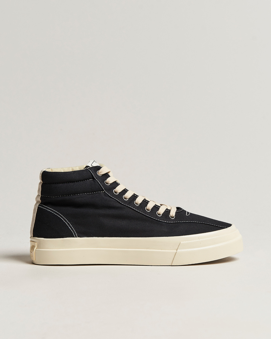 Heren | Stepney Workers Club Varden High Top Canvas Sneaker Black | Stepney Workers Club | Varden High Top Canvas Sneaker Black