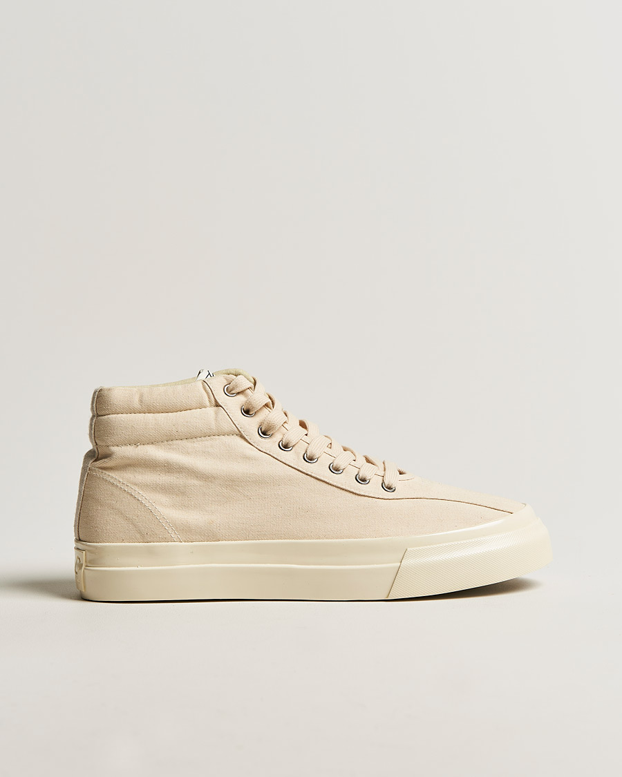Heren | Stepney Workers Club Varden High Top Canvas Sneaker Ecru Raw | Stepney Workers Club | Varden High Top Canvas Sneaker Ecru Raw